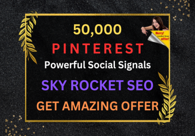 Premium 50,000 Social Media Pinterest Tumblr Social Signals Bookmarks Backlinks