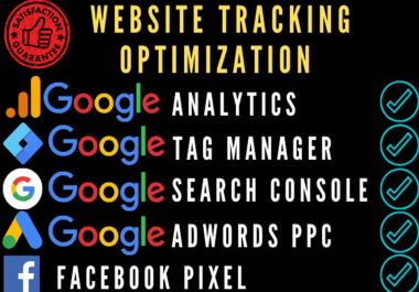Setup Google Analytics,  Google Tag Manager,  Google Search Console & fb Pixels