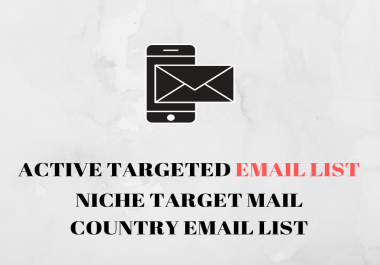 Targeted email lists for your business niche