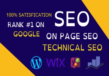 I Will do On Page SEO on wordpress,  shopify,  wix,  squarespace