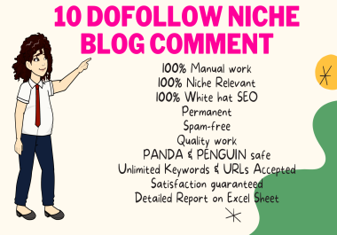 I will provide 100 niche relevant blog comments permanent backlinks