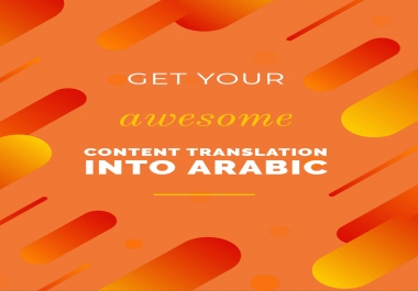 Translation from English to Arabic and writing Arabic articles
