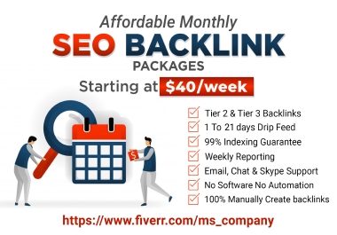 I will provide build SEO backlinks on high authority boost your website
