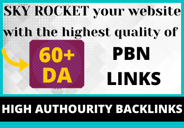 build 2 High Authority Backlink with DA 60+