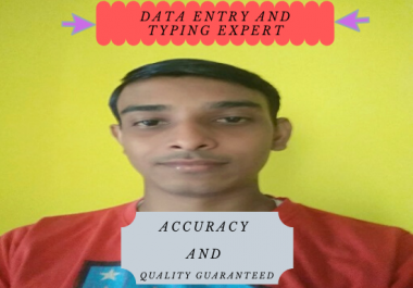 I will provide all kinds of data entry works
