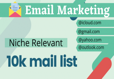 Boost your product with niche-targeted 10,000 mail/leads