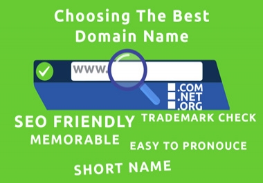 I will help you to find Professional,  memorable and short domain name for your business