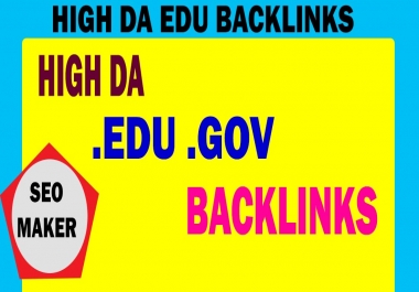 I will Create 20 high da premium quality edu gov backlinks for You Site