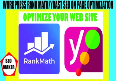 10 page I will do WordPress Rank Math/Yoast SEO on page optimization 2021