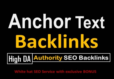 Build 50 High Pr Anchor text SEO Backlinks with Increase your website Ranking