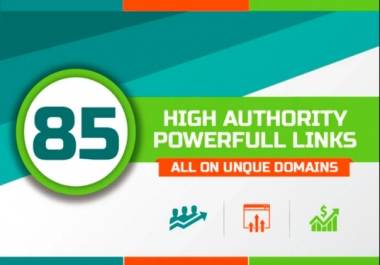 I will provide 85 unique domain do follow backlinks DA 30Plus