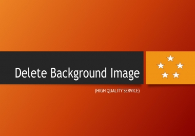 delete background image THREE image - high quality service