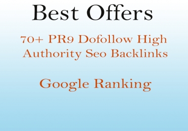 I will increase your google ranking with high authority pr9 dofollow seo backlinks