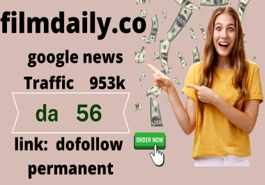Do guest post filmdaily. co 938k Traffic