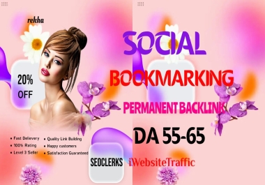 Create Top 50 high DA PA Social Bookmarking Backlinks