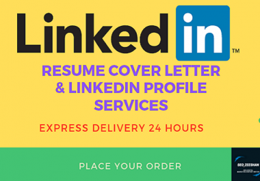 I will create update resume cover letter and linkedin profile