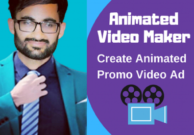 I will create animated short video ads