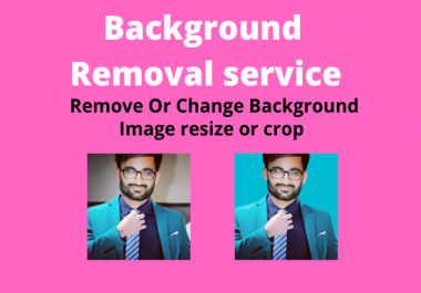 I will Remove image background or resize crop image
