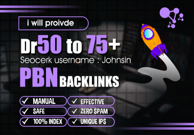 Amazing Offer with Buy 1 get 1 free 50 PBN High DR 50 to 75+ Homepage Dofollow Backlink Casino Poke