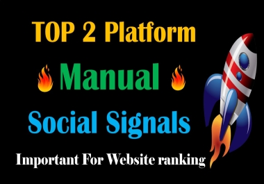 Top 2 Platform 15,000 Social Signals Network backlink SEO bookmarks Boost Website Google Ranking