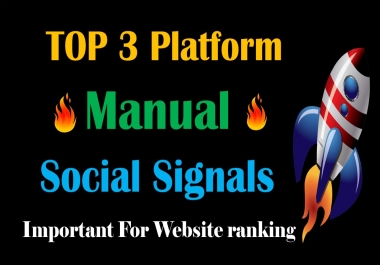 Top 3 Platform 30,000 Social Signals Network backlink SEO bookmarks Boost Website Google Ranking