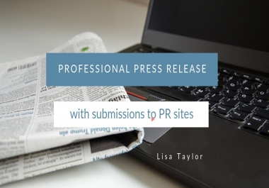 500 Word Professional SEO Press Release with 3 Submissions