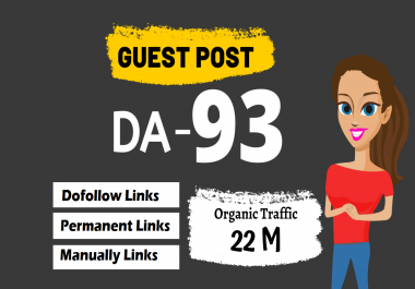 100 Guestpost On DA65-DA95+ Backlinks To Boost Site Higher On Google