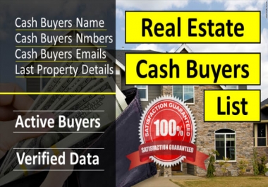 I will provide active real estate buyers for your real estate properties