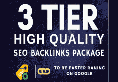 Create tier 3 high quality SEO backlinks package,  best rank your website.