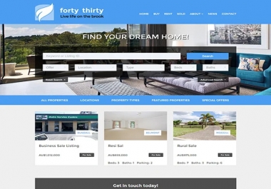 I will make real estate WordPress website with idx