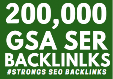 200k GSA Backlinks ranking your website
