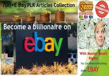 I will give 700+ All about Ebay Selling PLR Articles