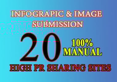 I will submit your image or infographic to 20 image submission or photo sharing sites