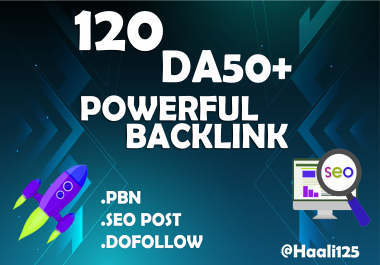 I will create seo 120 PBN homepage Permanent Backlink with DA50+