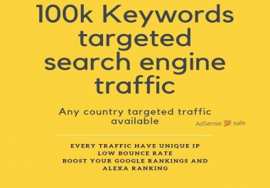 100K keywords targeted search Engine Traffic
