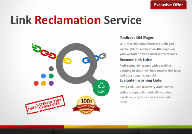 Link Juice Recovery Report - 404 Pages Leaking Link Juice