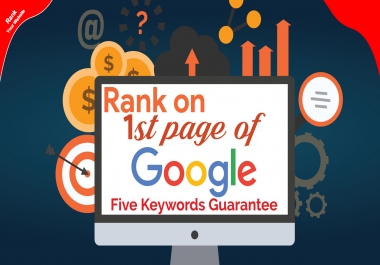 Guaranteed 5 Keywords On Google 1st Page Or Refund-Money Your-Manually Done Backlink Package-Update