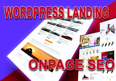 I will do Amazon Affiliate Website Landing Page With Technical SEO