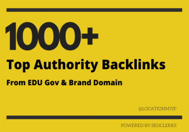 1000+ Excellent Quality Backlinks Pack In one service