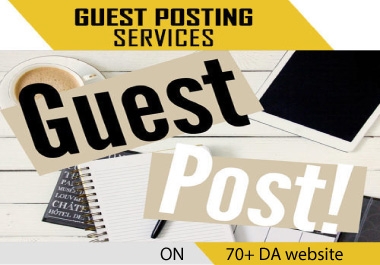 I will publish 15 guest post backlink on 70+ DA website