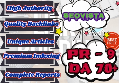 create 10 high da and high PR backlinks to boost your website rankings