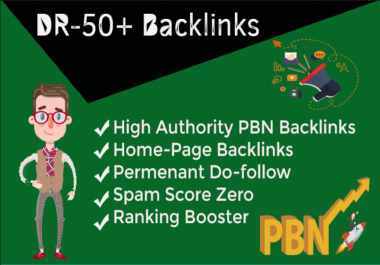 5 PBN Backlinks On DR 50 plus Websites