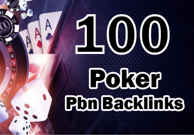 100 Powerful Casino Poker PBN DA 50 TO 70 Backlinks