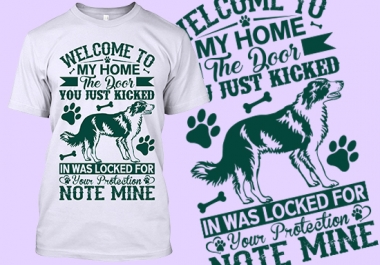I will do creative dog t shirt design for you