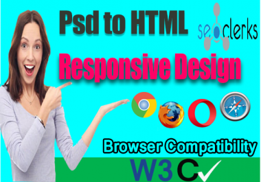 I will convert psd into Html bootstrap responsive website