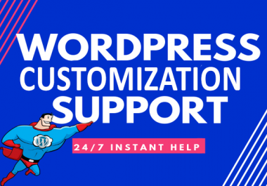 I will design wordpress website or wordpress customization