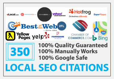 Manually Do 350 Top Local Citations For USA Boost Local Ranking Fast