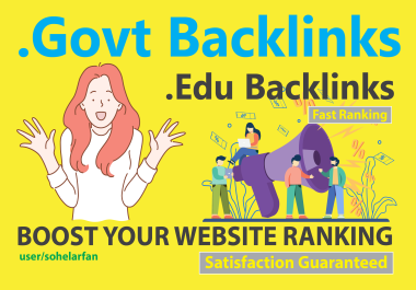 Boost Your Ranking With 30 Edu and Gov SEO Backlinks