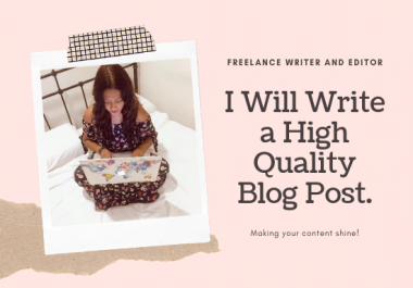 I will write spirit led christian blog posts