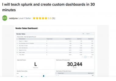 I will teach splunk and create custom dashboards in 30 minutes